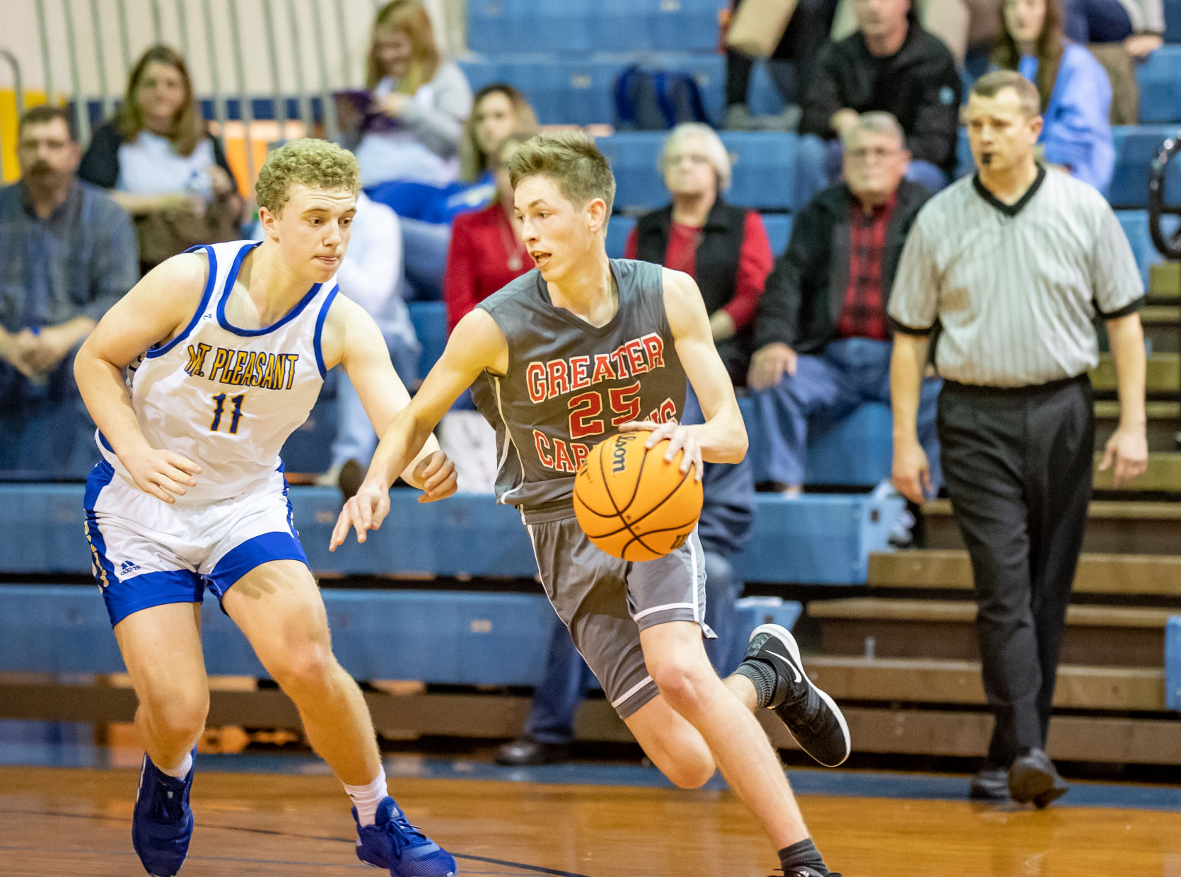 Friday night basketball action